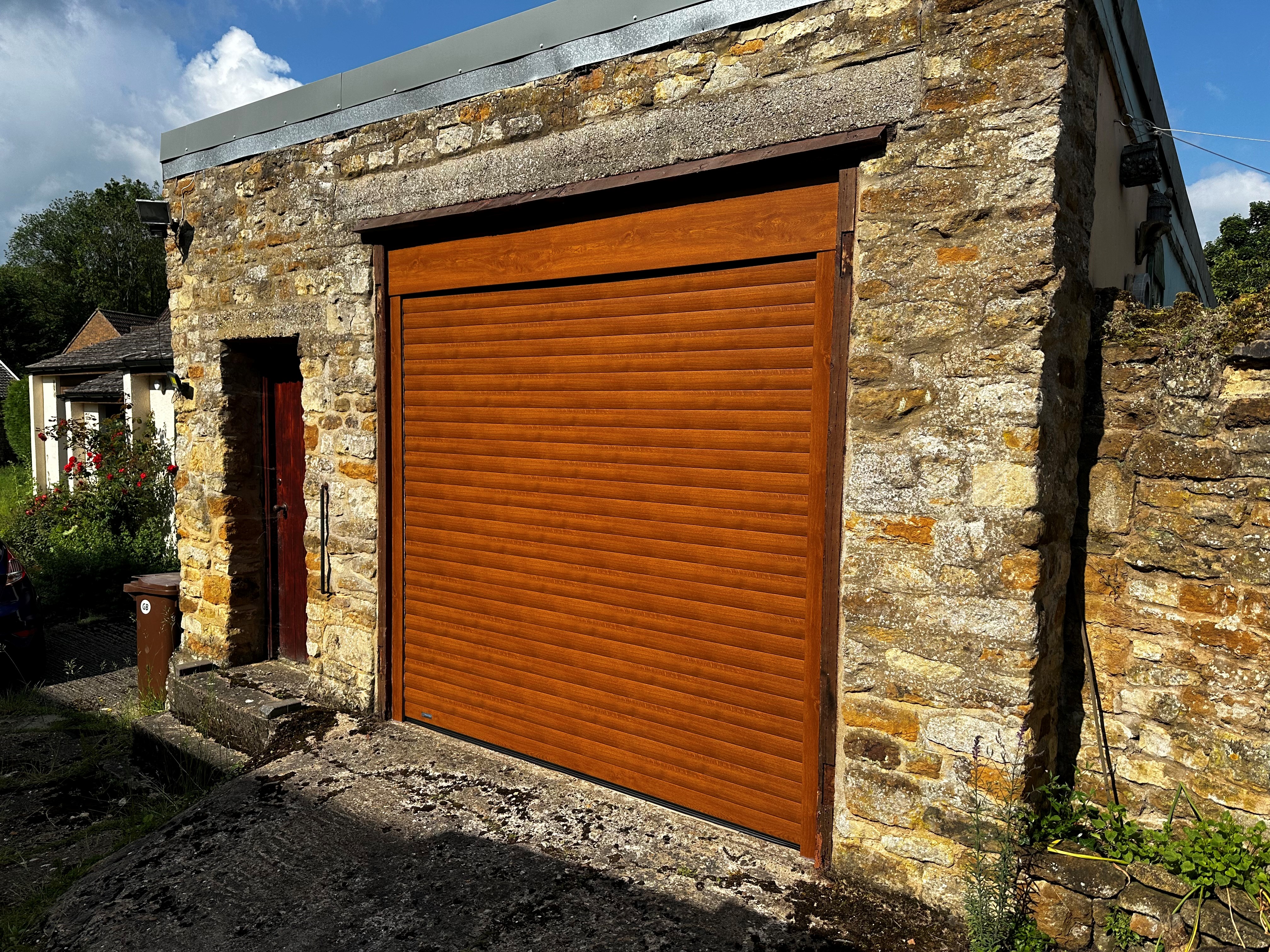 wood effect roller doors