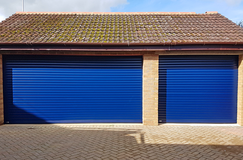 Double and single roller garage doors