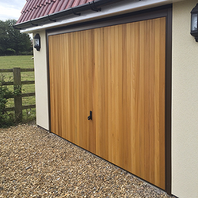 Up and Over Timber Garage Door