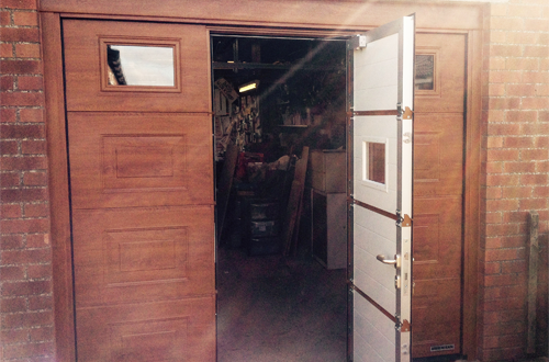 Sectional Garage Door with Wicket Door