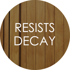 Cedarwood resists decay