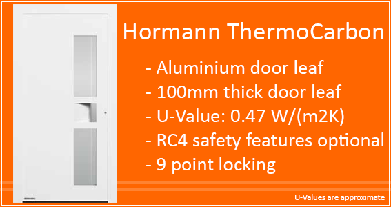 Hormann ThermoCarbon front entrance door