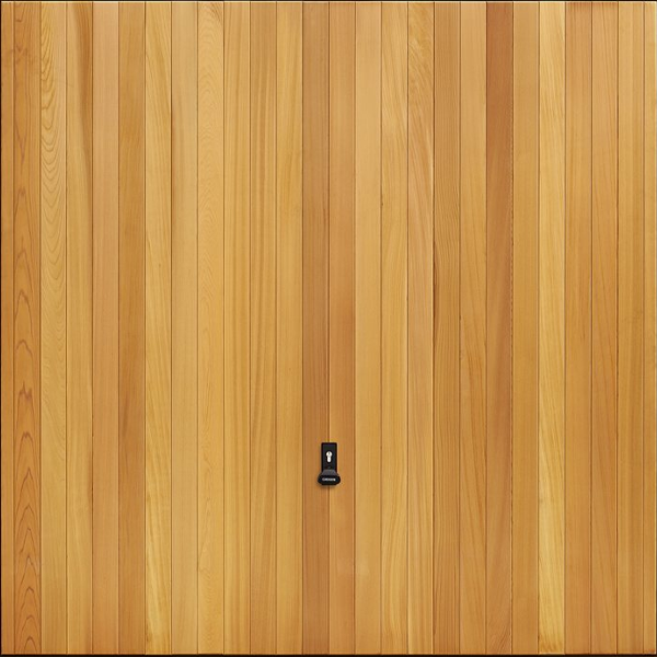 Vertical Cedar - Garador Timber Up and Over Garage Door