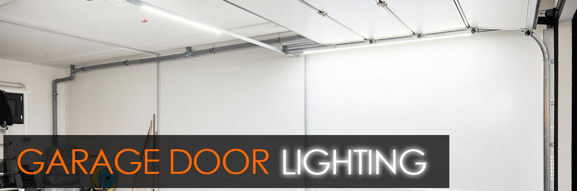 Garage Door Lighting Soffit, How To Install Led Light Fixture In Garage Door