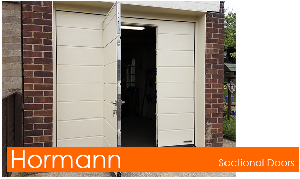 Hormann Sectional Doors with Pedestrian Wicket Doors 