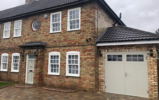 Ryterna Side Hinged Garage Door in Heritage Colour Pebble Grey 