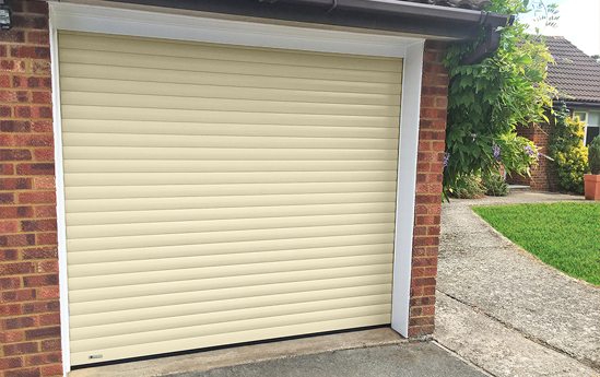 SeceuroGlide Roller Garage Door in Heritage Colour Ivory 