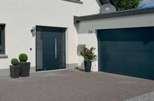 Matching Hormann Front Entrance and Garage Doors