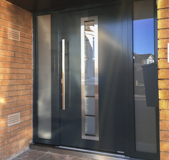 Hormann front entrance door installed by The Garage Door Centre