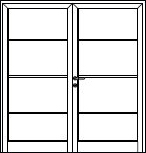 Hormann L-Ribbed side hinged garage door