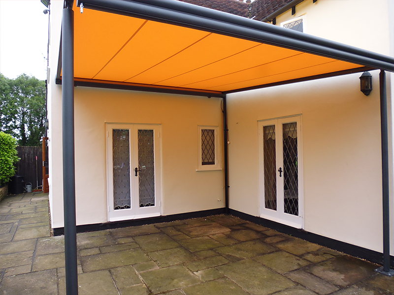 Orange Patio Awning