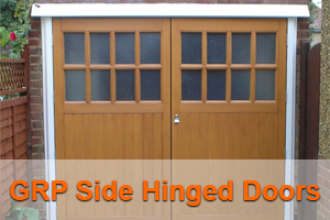 GRP side hinged garage doors
