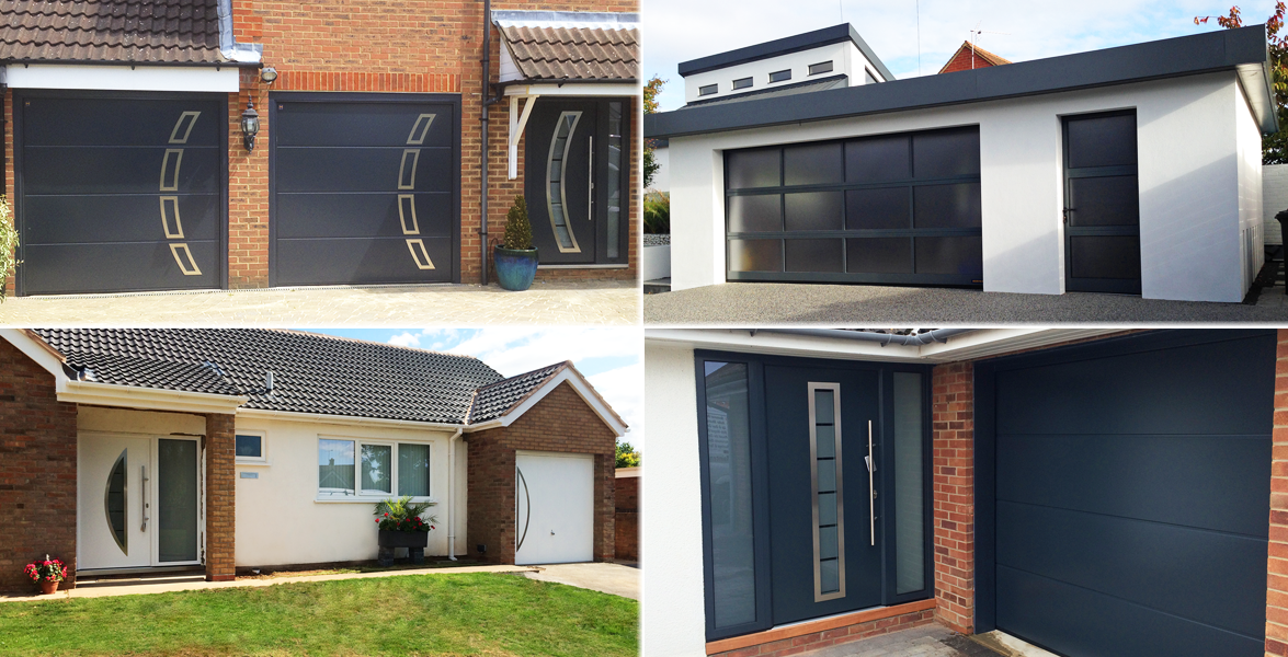 Matching Garage Entrance Doors From The, Matching Contemporary Garage And Front Doors