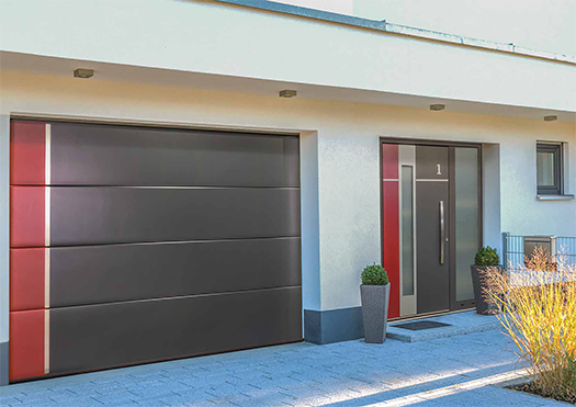 Matching Ryterna Garage and Entrance Doors