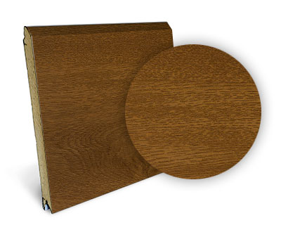 Goldnen Oak for SeceuroGlide sectional in large ribbed panel design
