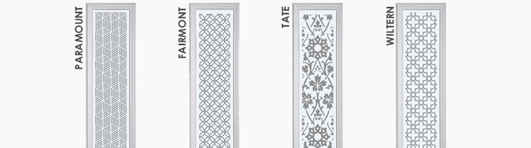 Art Deco Window range for front entrance doors by Solidor 