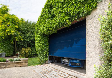 SWS SeceuroGlide sectional rolling garage door in Blue