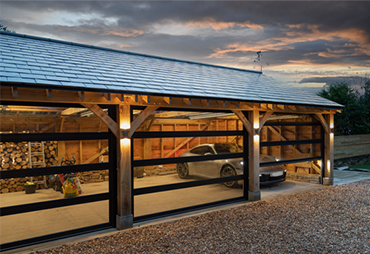 Carteck Vision SLX Glass sectional garage doors