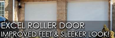 Excel roller garage door improved feet