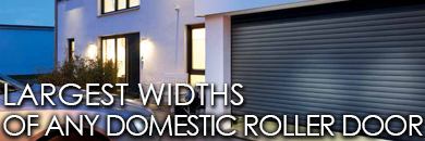 Largest widths of any domestic roller garage door - Hormann Rollmatic 