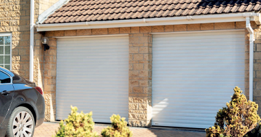 SeceuroGlide Excel Secured by Design roller garage door in White