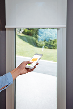 Somfy home automation app opening blind 