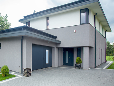 Teckentrup 62 Swing Secure Garage Door Installed on Home