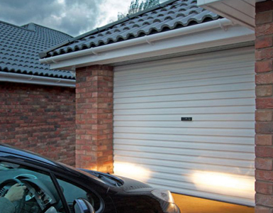 Manual, Steel, Single Skin Roller Garage Door in White 