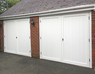 Traditional timber Side Hinged Garage Doors