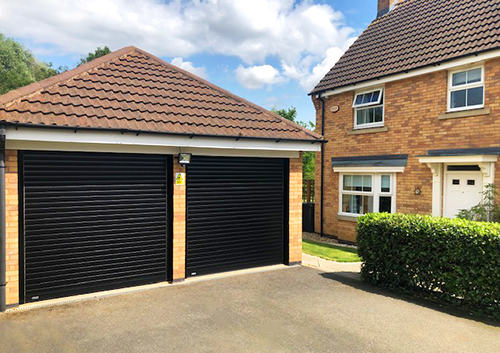 SWS SeceuroGlide Excel Roller Garage Doors in Black