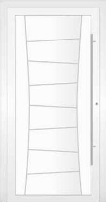 Ryterna White, Patterned Front Entrance Door