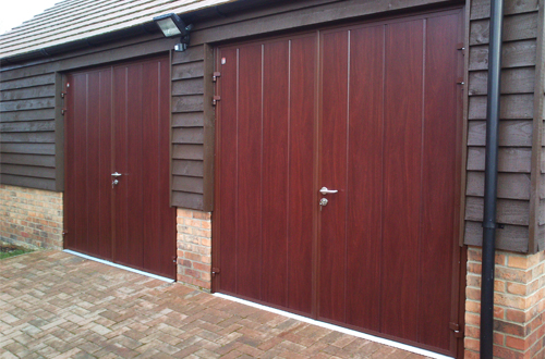 Pair of Side Hinged Garage Doors 