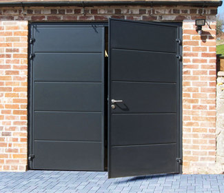 Carteck Side Hinged Garage Door in Anthracite 