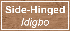 Idigbo Timber Side-Hinged Garage Doors