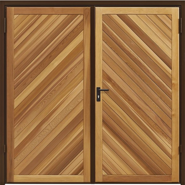 Chevron - Garador Timber Side Hinged Garage Doors 