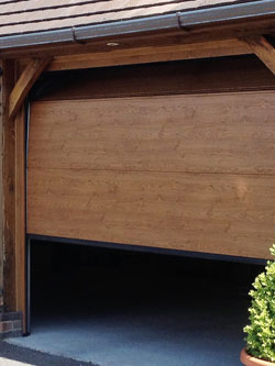 Hormann sectional timber garage door