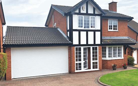 Domestic White Roller Garage Door