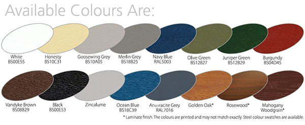 Gliderol Colour Chart