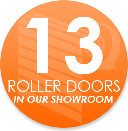 13 working roller garage doors available to view in The Garage Door Centre showroom