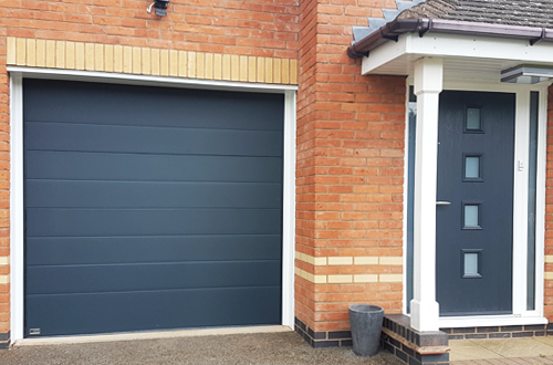 SWS Sectional Garage Door installed by The Garage Door Centre