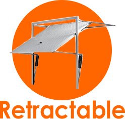 Retractable garage doors