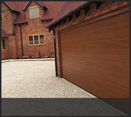 Woodgrain sectional door