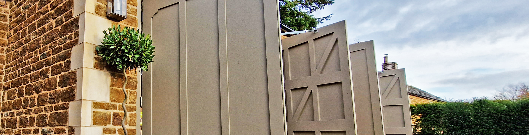 Automated Side Hinged Garage Doors