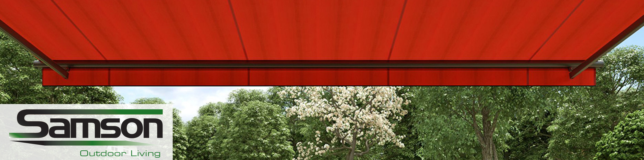 Markilux awnings in red