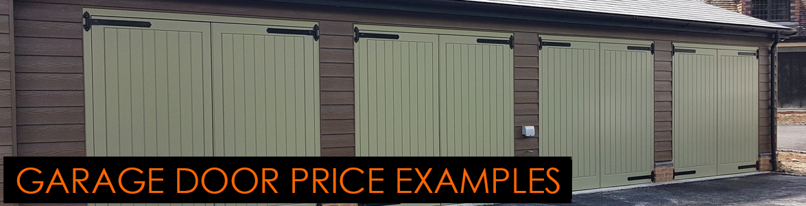 Garage door price example page
