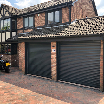 Black Roller Garage Door