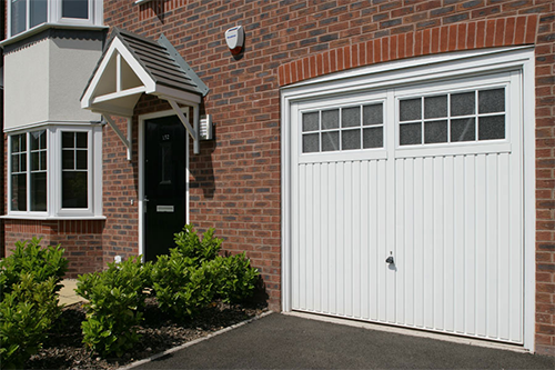 Garador steel up and over garage door with windows