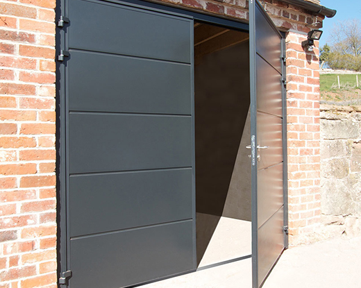 Carteck Solid Horizontal smooth texture in anthracite