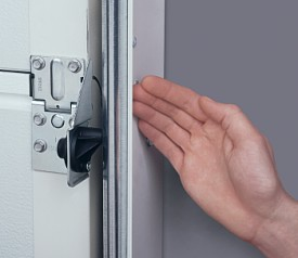 Carteck finger and hand side protection standard on sectional doors operation