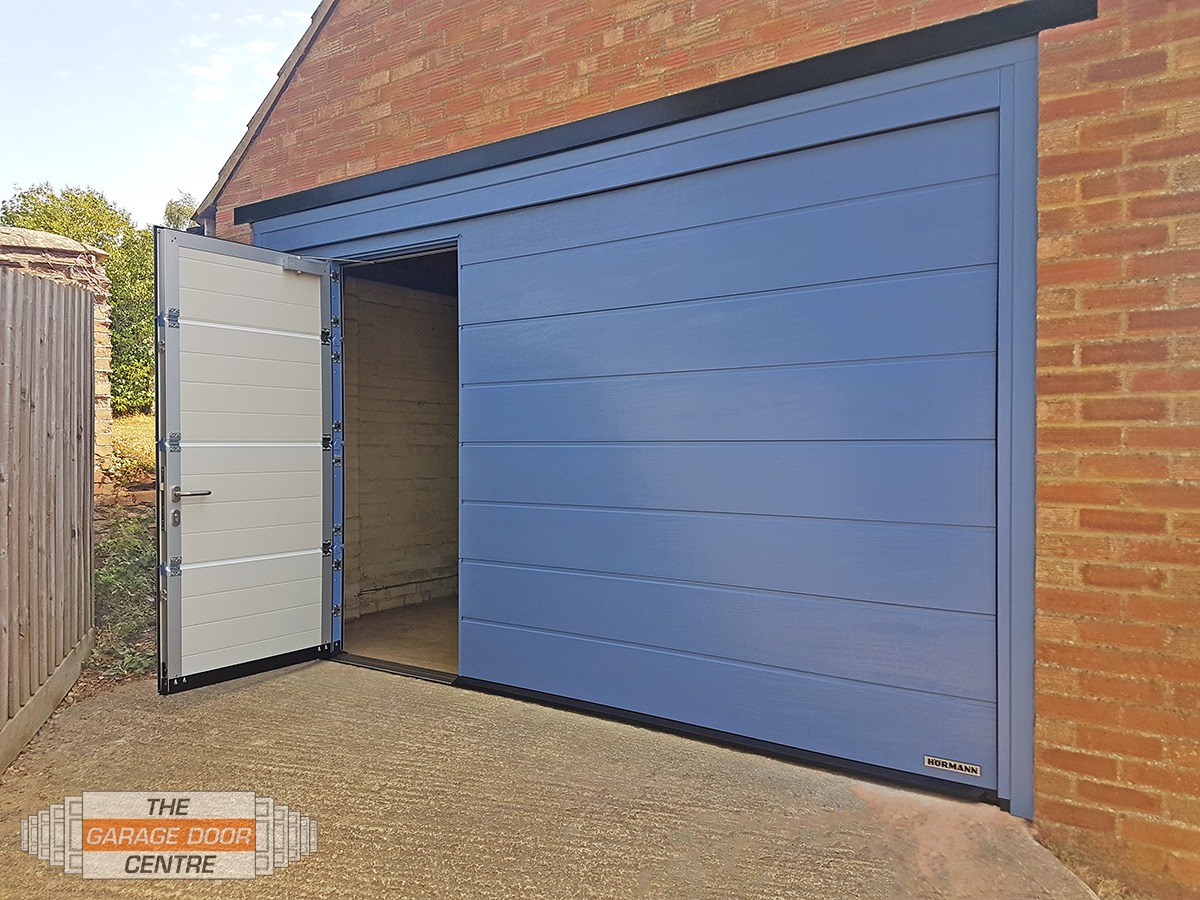 garage door with entrance doors